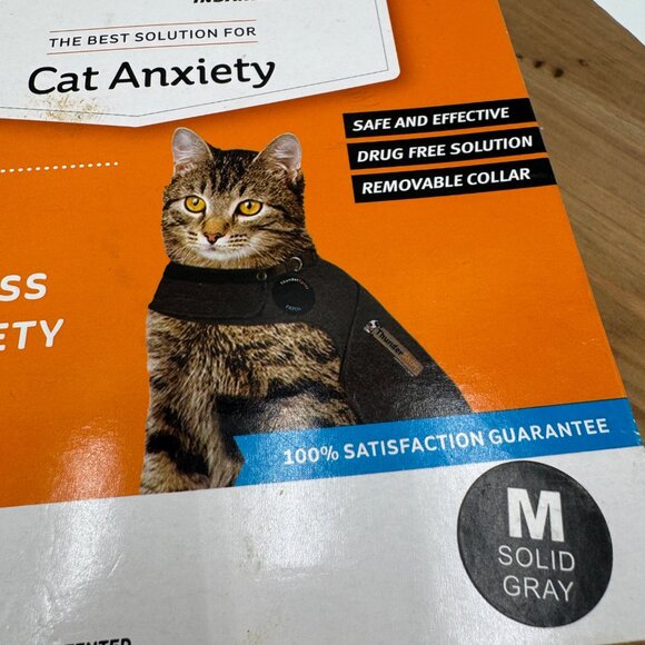 Thundershirt Cat Anxiety Solution Medium Gray - Picture 4 of 11